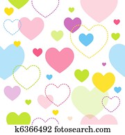 Heart seamless pattern