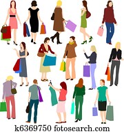 People - Women Shopping No.1. People - Women Shopping No.1.