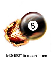 Pool ball shot Pool ball shot