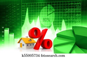 Real estate business charts and graph with discount sale Real estate business charts and graph with discount sale