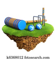 צרצר, bat,, וויקאט, stumps,, ערבויות