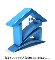 3D House Logo 3D House Logo
