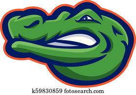 Alligator Head Mascot Alligator Head Mascot