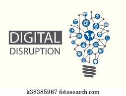 digital, rompimento, fundo