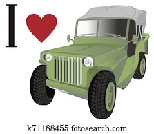 i love army car i love army car