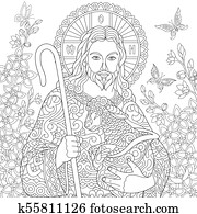 Jesus Christ with a lamb Jesus Christ with a lamb