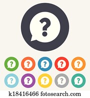Question mark sign icon. Help symbol. Question mark sign icon. Help symbol.