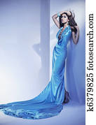 Romantic style portrait of beautiful young lady