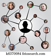 Social Networking Friends Diagram Social Networking Friends Diagram