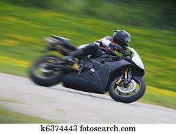 Sportbike, motocicleta, corredor