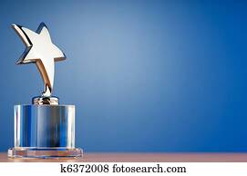 Star award against gradient background Star award against gradient background