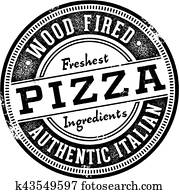 Wood Fired Pizza Menu Stamp Wood Fired Pizza Menu Stamp