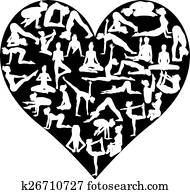 yoga, pilates, hjärta