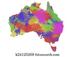 地図 の オーストラリア イラスト K Fotosearch