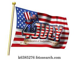4th July Flag Graphic 4th July Flag Graphic