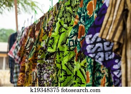 African fabrics from Ghana, West Africa