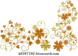 Beautiful illustrated flower background design with space for your text