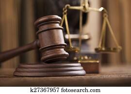 Gavel, Law theme, mallet of judge Gavel, Law theme, mallet of judge
