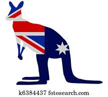 Kangaroo flag Kangaroo flag