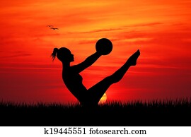 Pilates at sunset Pilates at sunset
