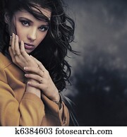 Portrait of a calm young woman