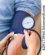 pressão sangue, medida