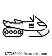 Winter sledding scooter icon Winter sledding scooter icon