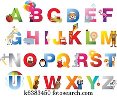 שלם, ילדים, אלפבית