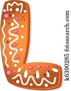 cookies letter L cookies letter L