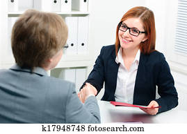 handshake while job interviewing