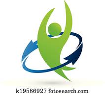 Health nature logo Health nature logo
