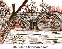 português, ponte, esboço português, ponte, esboço