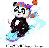 rapidamente, divertimento, panda