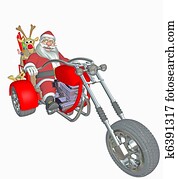 santa with shopper santa with shopper
