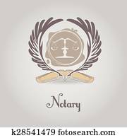 Template vector logo for legal, notary organization. Template vector logo for legal, notary organization.