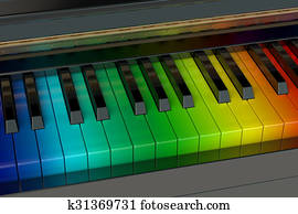 the rainbow piano the rainbow piano