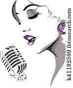 WOMAN SINGING WOMAN SINGING