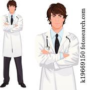 Young man doctor