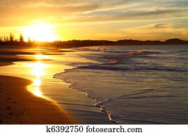 זהב, coast,, אוסטרליה