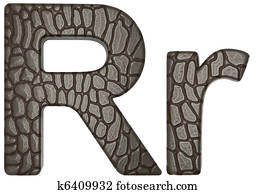 Alligator skin font R lowercase and capital letters Alligator skin font R lowercase and capital letters