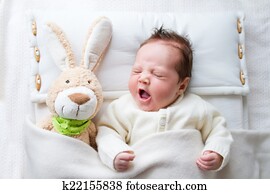 Baby with bunny Baby with bunny
