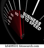 Business Up to Speed - Speedometer Measures Growth