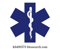 emergency medical symbol blue cross - illustration emergency medical symbol blue cross - illustration