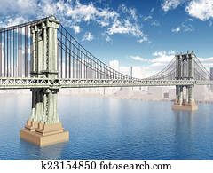 Manhattan Bridge in New York City Manhattan Bridge in New York City