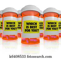 הרבה, בקבוקים של מרשם, -, ש, תרופה, is, הכי טוב