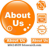 button about us colored glossy icon button about us colored glossy icon