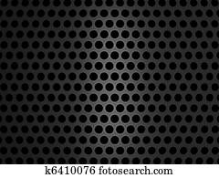 Metallic grill texture on black background Metallic grill texture on black background