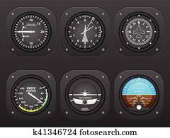 מטוס, לוח מכונים