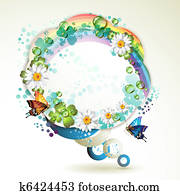 Abstract background with butterflie Abstract background with butterflie
