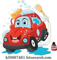 Feliz, caricatura, barra, jabón Clip Art | k20335739 | Fotosearch